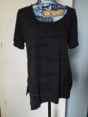 Free People Asymmetrical Hem Tee